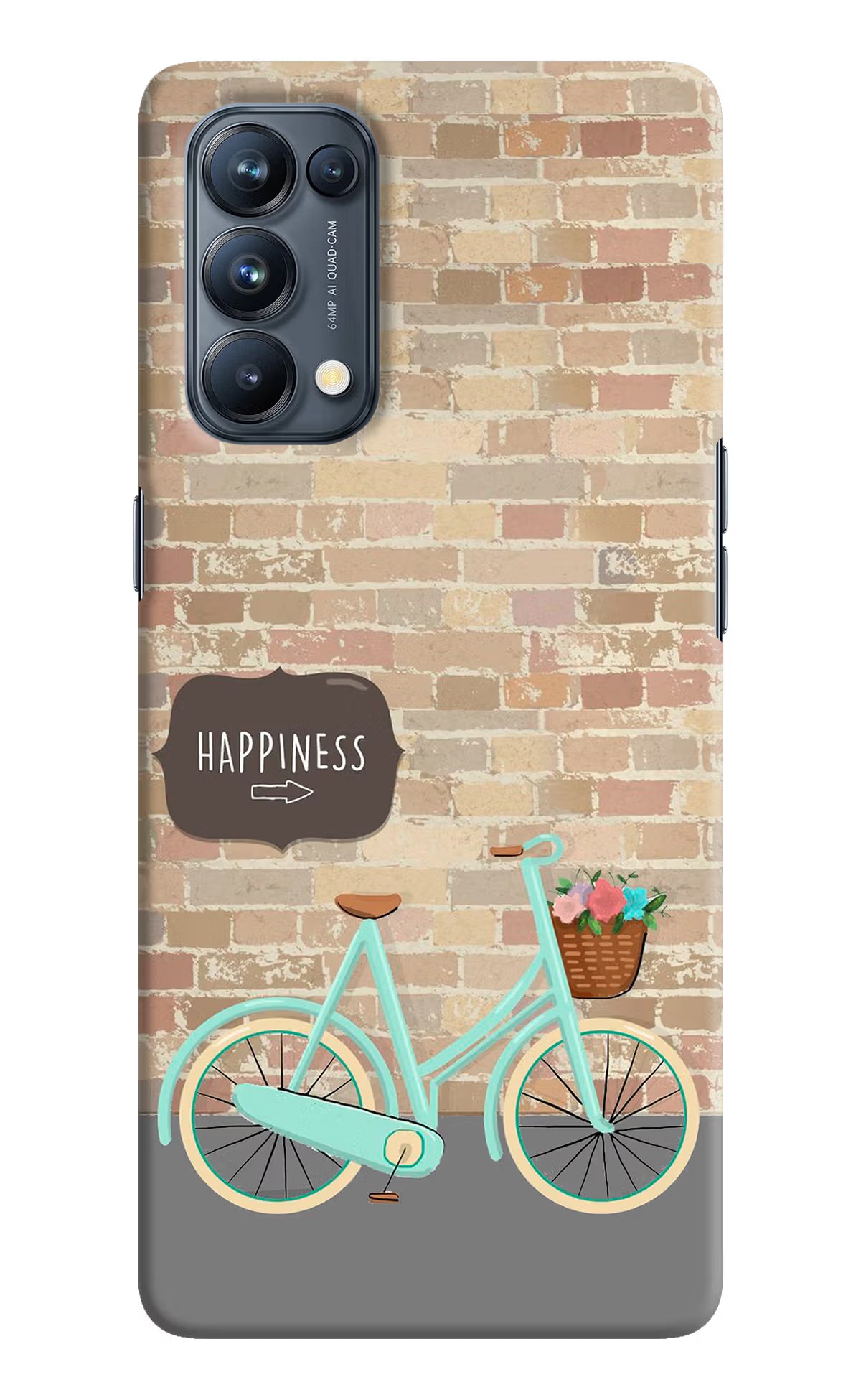 Happiness Artwork Oppo Reno5 Pro 5G Hard Case Back Cover by Casekaro