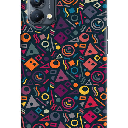 Geometric Abstract Oppo Reno5 Pro 5G Hard Case Back Cover by Casekaro