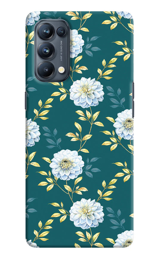 Flowers Oppo Reno5 Pro 5G Hard Case Back Cover by Casekaro