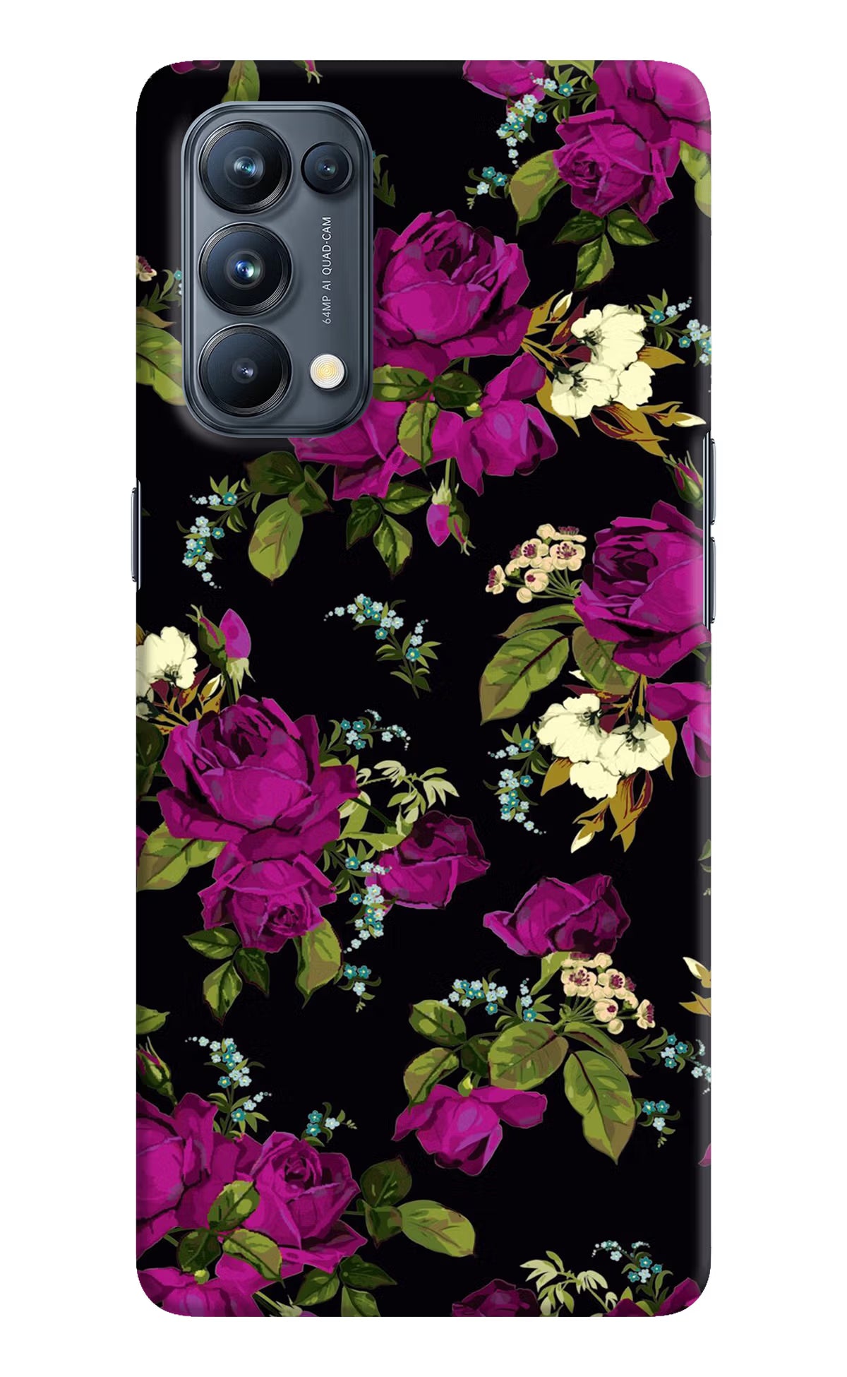 Flowers Oppo Reno5 Pro 5G Hard Case Back Cover by Casekaro