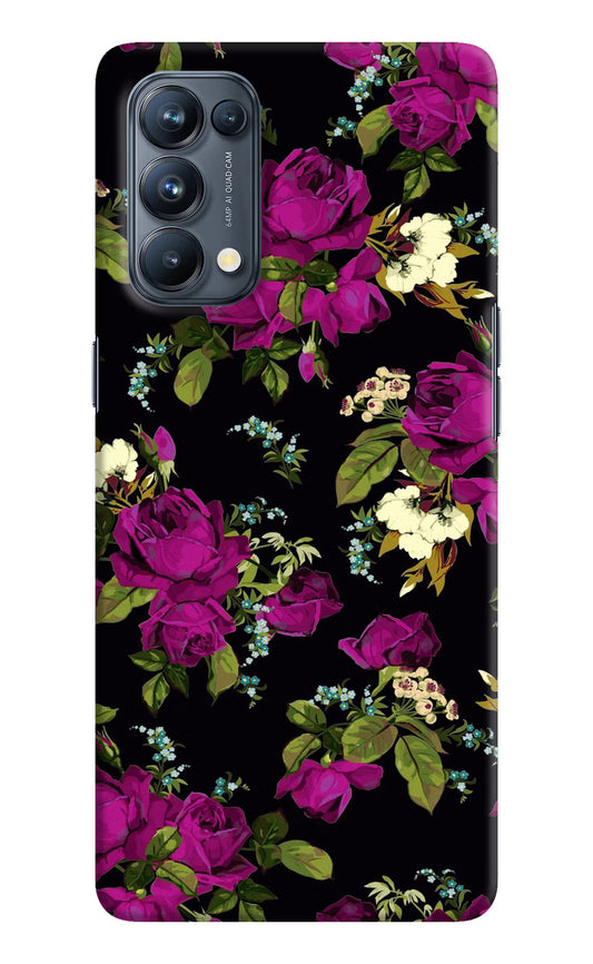 Flowers Oppo Reno5 Pro 5G Hard Case Back Cover by Casekaro