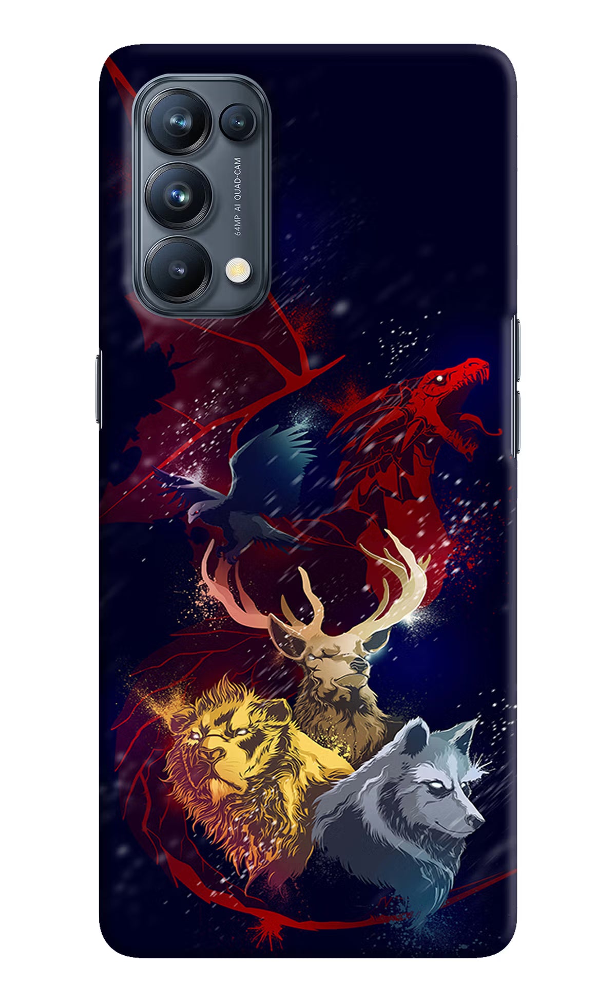 Game Of Thrones Oppo Reno5 Pro 5G Hard Case Back Cover by Casekaro