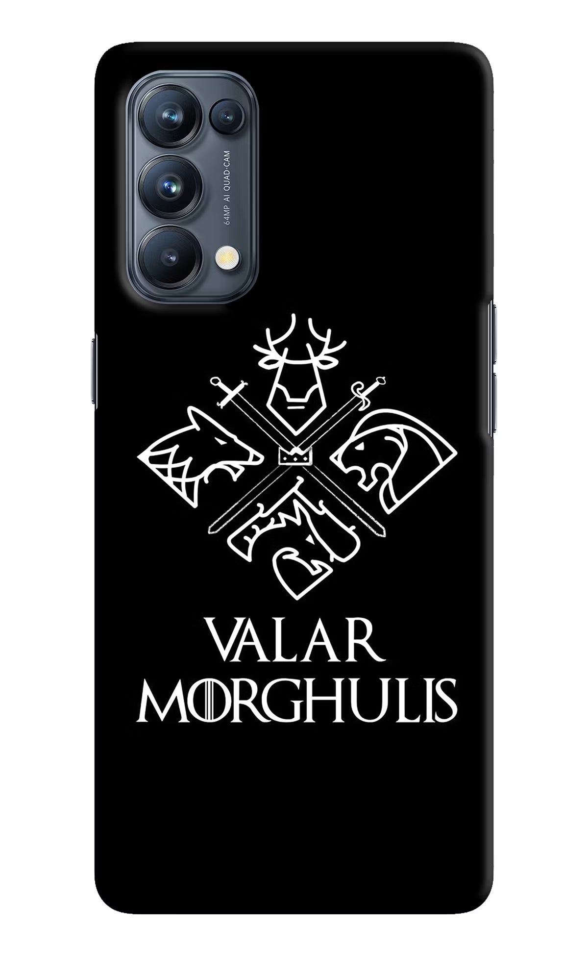 Valar Morghulis | Game Of Thrones Oppo Reno5 Pro 5G Hard Case Back Cover by Casekaro