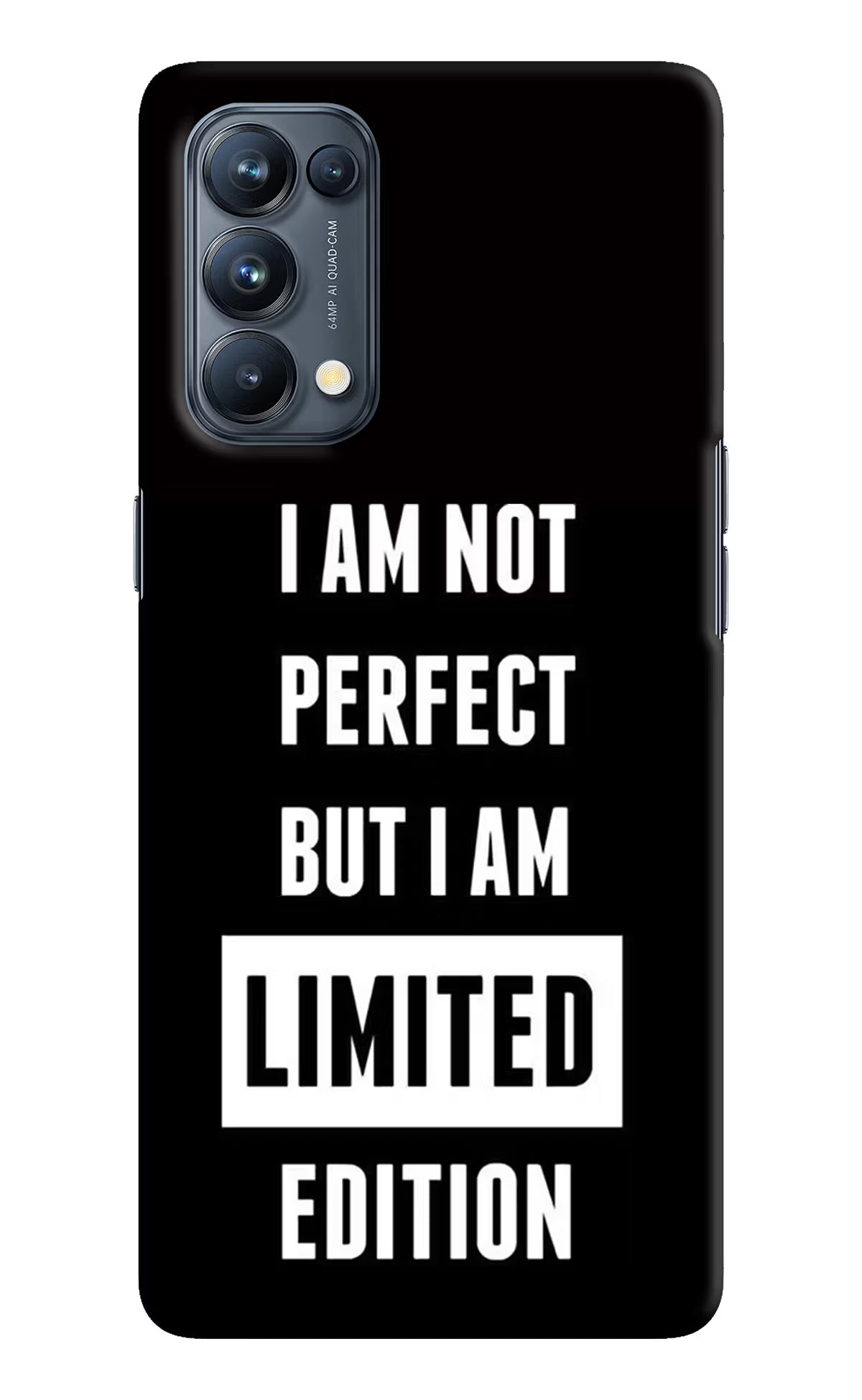 I Am Not Perfect But I Am Limited Edition Oppo Reno5 Pro 5G Hard Case Back Cover by Casekaro