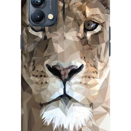Lion Art Oppo Reno5 Pro 5G Hard Case Back Cover by Casekaro