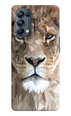 Lion Art Oppo Reno5 Pro 5G Hard Case Back Cover by Casekaro