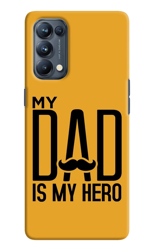 My Dad Is My Hero Oppo Reno5 Pro 5G Hard Case Back Cover by Casekaro