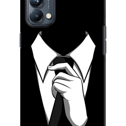 Black Tie Oppo Reno5 Pro 5G Hard Case Back Cover by Casekaro