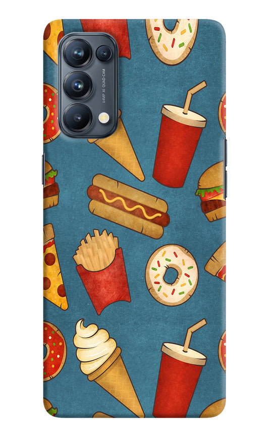 Foodie Oppo Reno5 Pro 5G Hard Case Back Cover by Casekaro