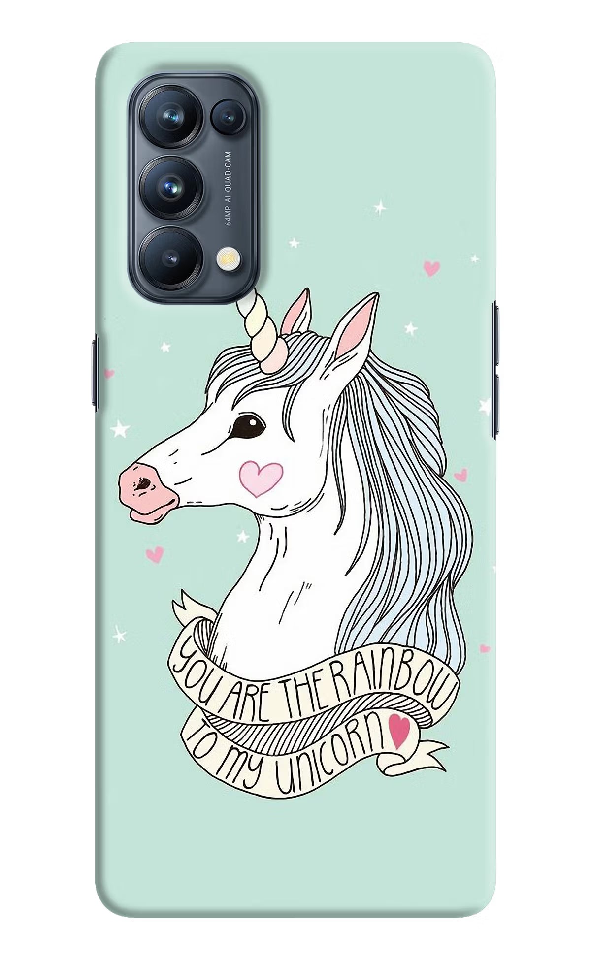 Unicorn Wallpaper Oppo Reno5 Pro 5G Hard Case Back Cover by Casekaro