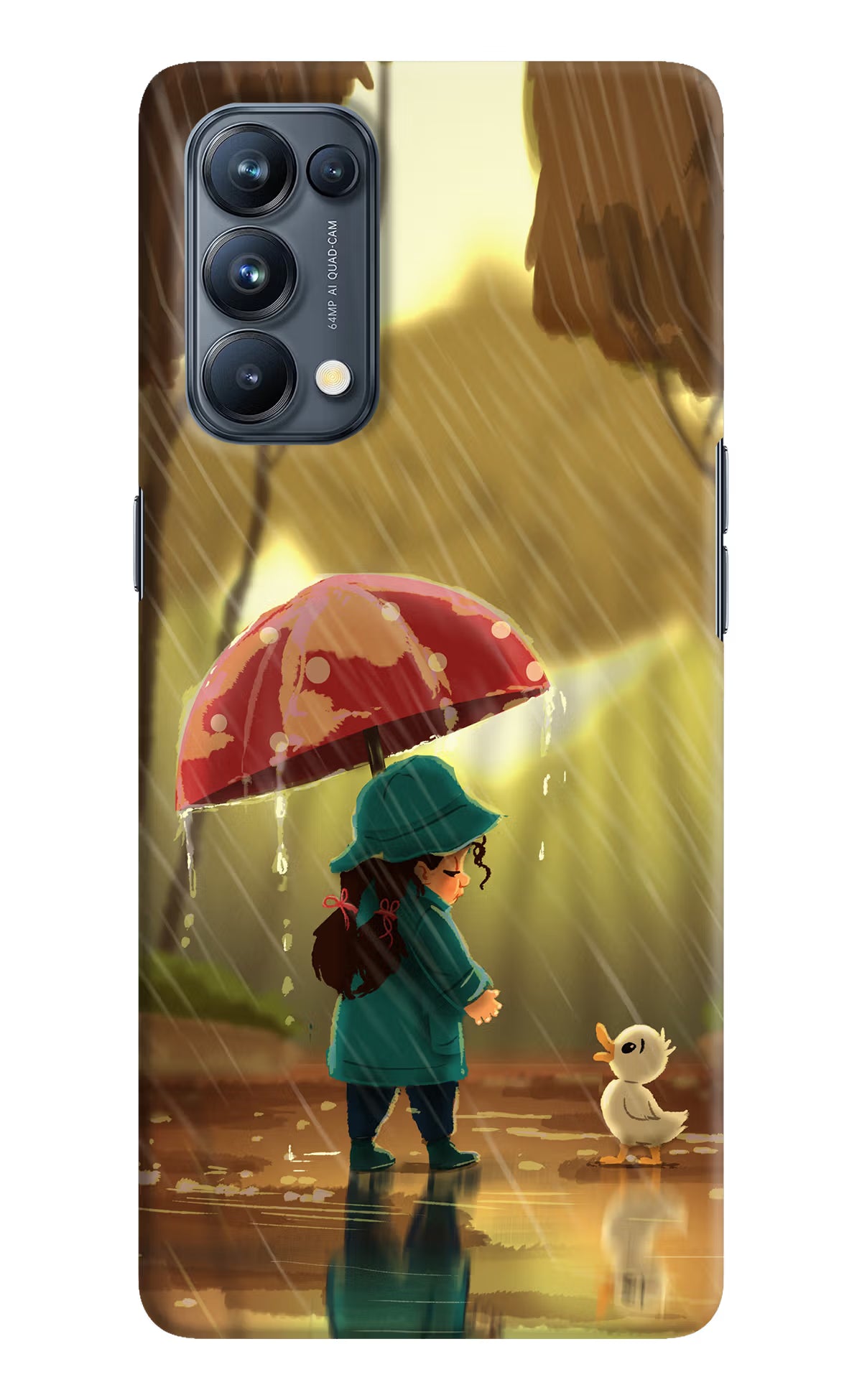 Rainy Day Oppo Reno5 Pro 5G Hard Case Back Cover by Casekaro