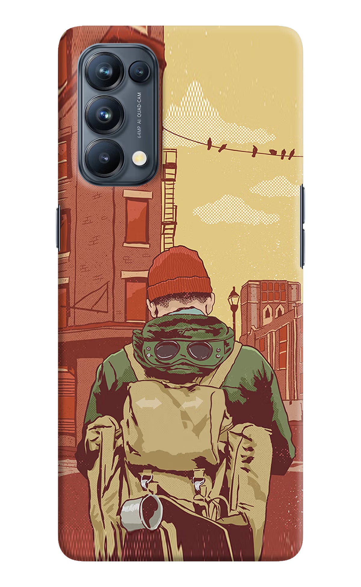 Adventurous Oppo Reno5 Pro 5G Hard Case Back Cover by Casekaro