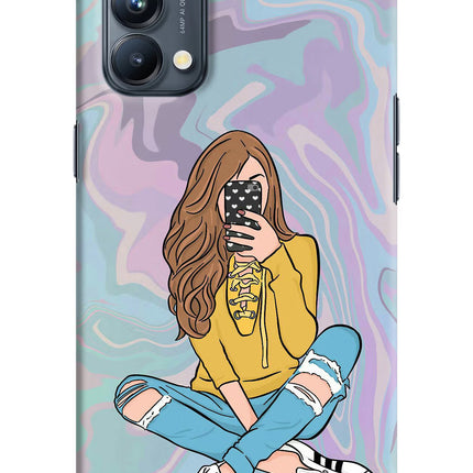Selfie Girl Oppo Reno5 Pro 5G Hard Case Back Cover by Casekaro