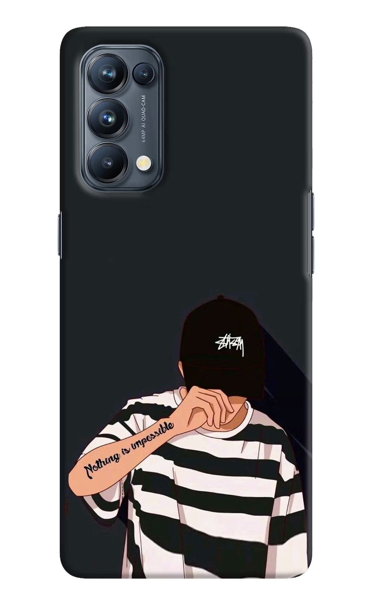 Aesthetic Boy Oppo Reno5 Pro 5G Hard Case Back Cover by Casekaro