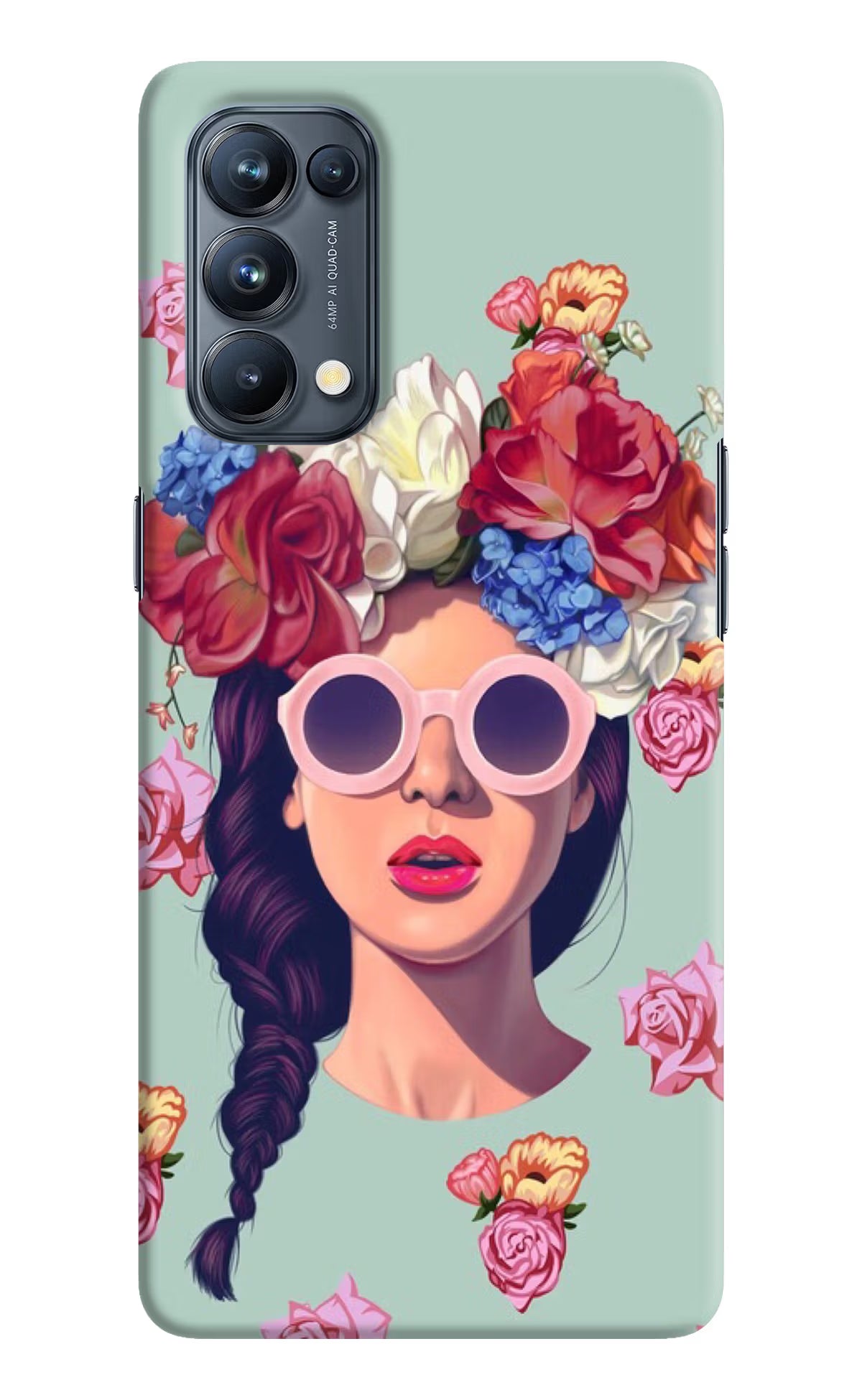 Pretty Girl Oppo Reno5 Pro 5G Hard Case Back Cover by Casekaro