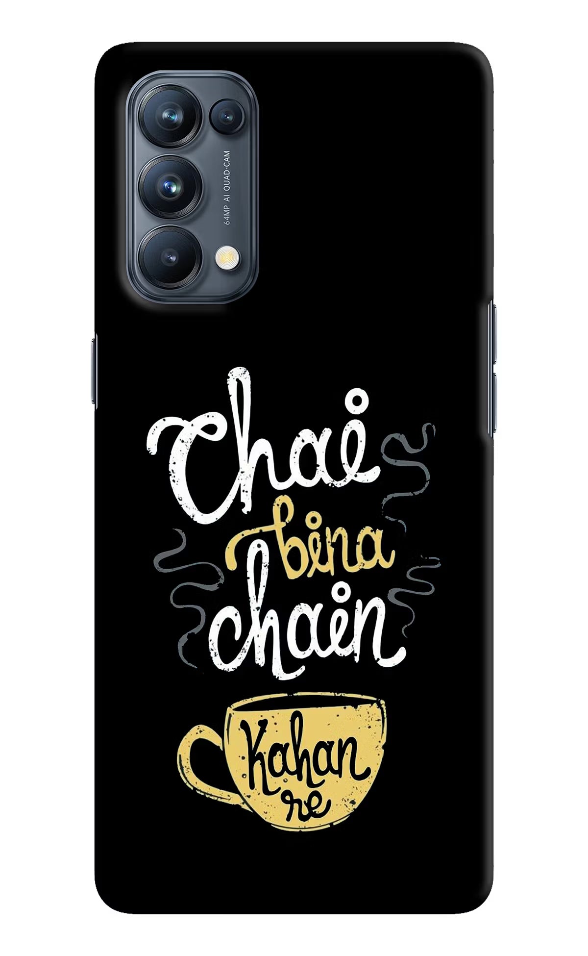 Chai Bina Chain Kaha Re Oppo Reno5 Pro 5G Hard Case Back Cover by Casekaro