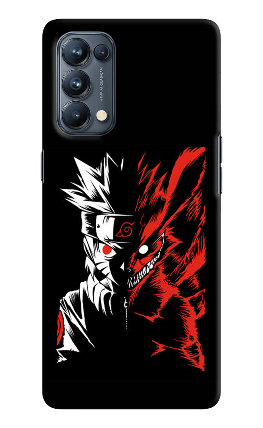 Naruto Two Face Oppo Reno5 Pro 5G Hard Case Back Cover by Casekaro