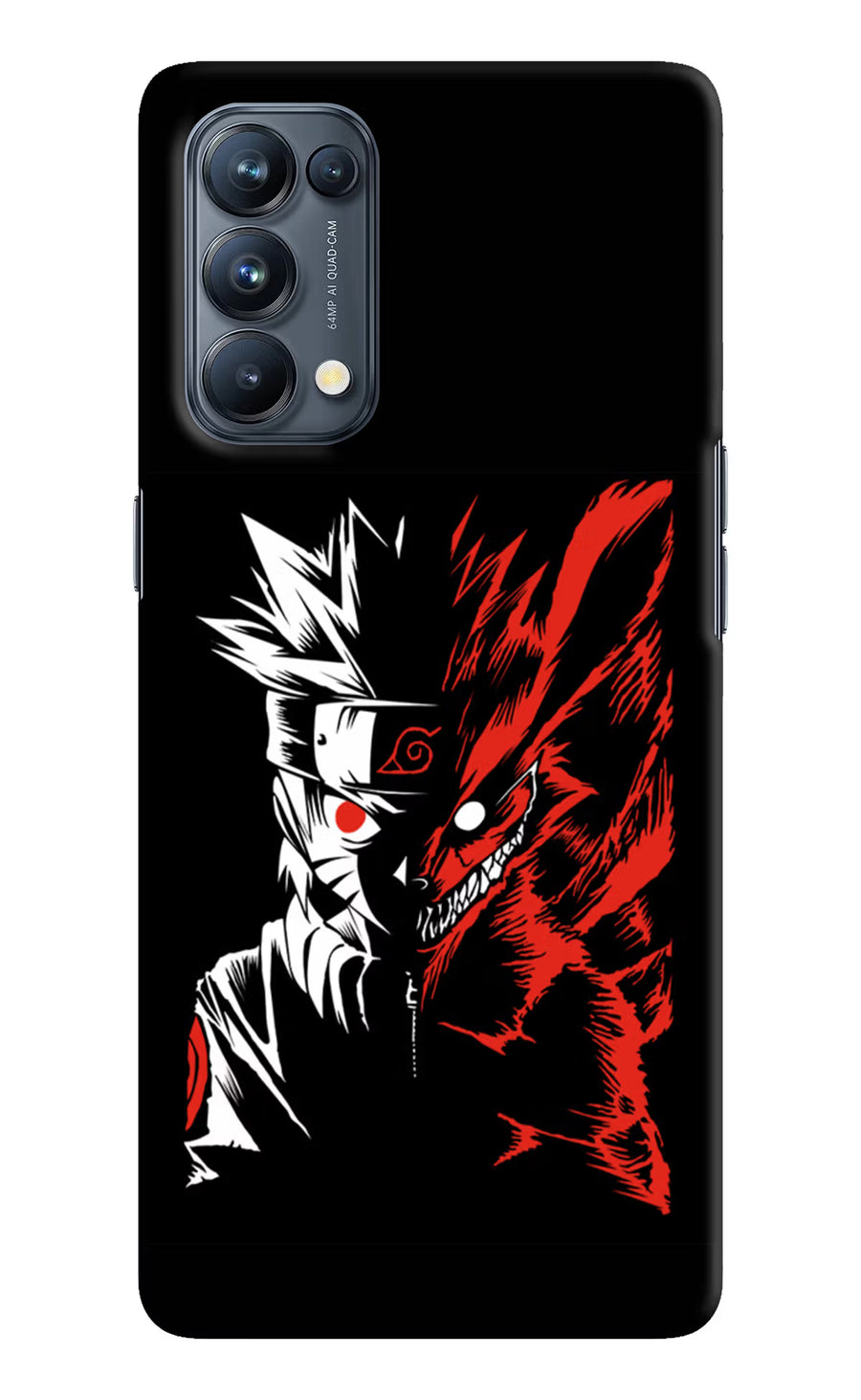 Naruto Two Face Oppo Reno5 Pro 5G Back Cover, Hard case