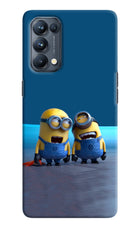 Minion Laughing Oppo Reno5 Pro 5G Hard Case Back Cover by Casekaro