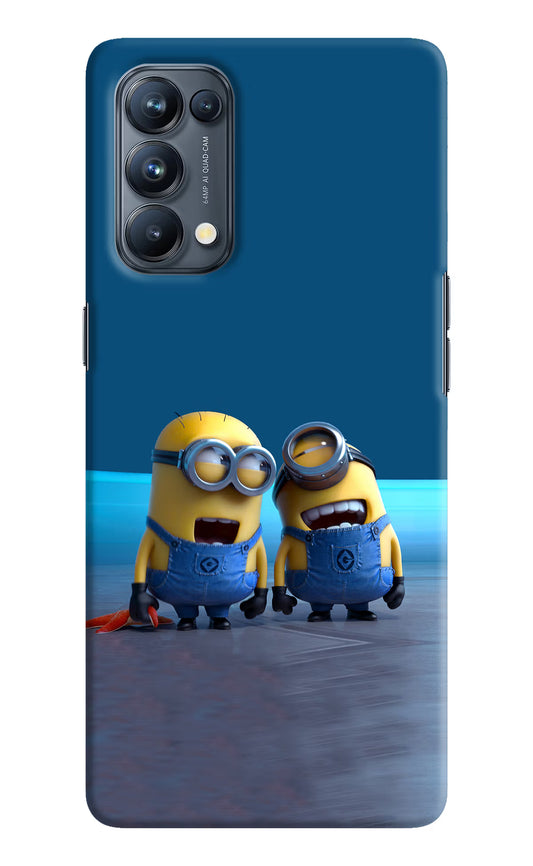Minion Laughing Oppo Reno5 Pro 5G Hard Case Back Cover by Casekaro
