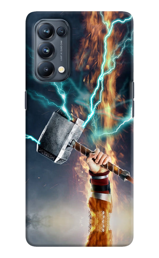 Thor Hammer Mjolnir Oppo Reno5 Pro 5G Hard Case Back Cover by Casekaro