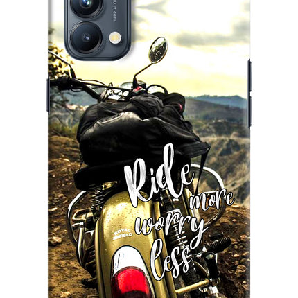 Ride More Worry Less Oppo Reno5 Pro 5G Hard Case Back Cover by Casekaro