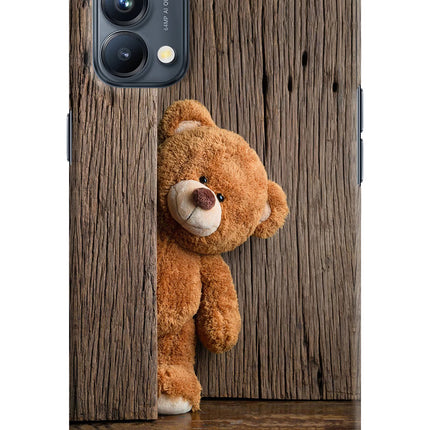 Teddy Wooden Oppo Reno5 Pro 5G Hard Case Back Cover by Casekaro