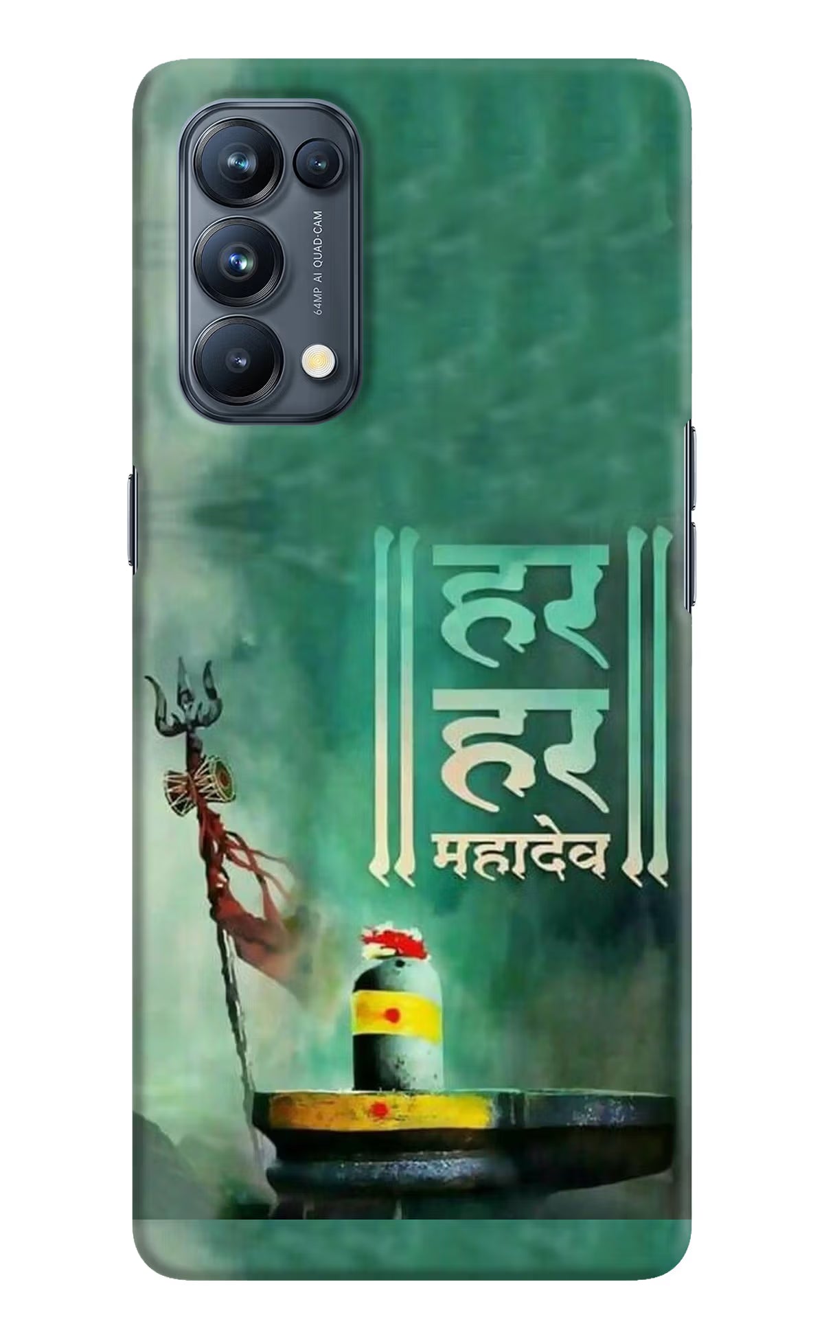 Har Har Mahadev Shivling Oppo Reno5 Pro 5G Hard Case Back Cover by Casekaro