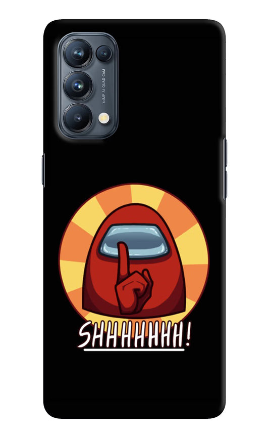 Among Us Shhh! Oppo Reno5 Pro 5G Hard Case Back Cover by Casekaro