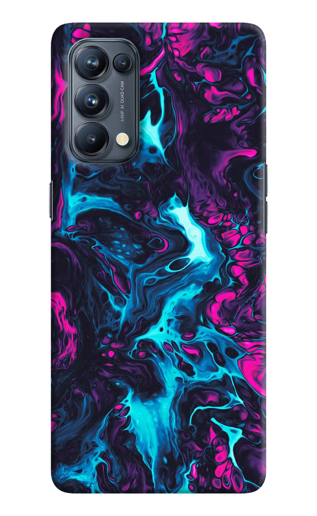 Abstract Oppo Reno5 Pro 5G Hard Case Back Cover by Casekaro
