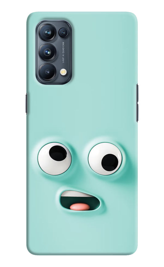 Funny Cartoon Oppo Reno5 Pro 5G Hard Case Back Cover by Casekaro