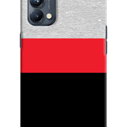 Tri Color Pattern Oppo Reno5 Pro 5G Hard Case Back Cover by Casekaro