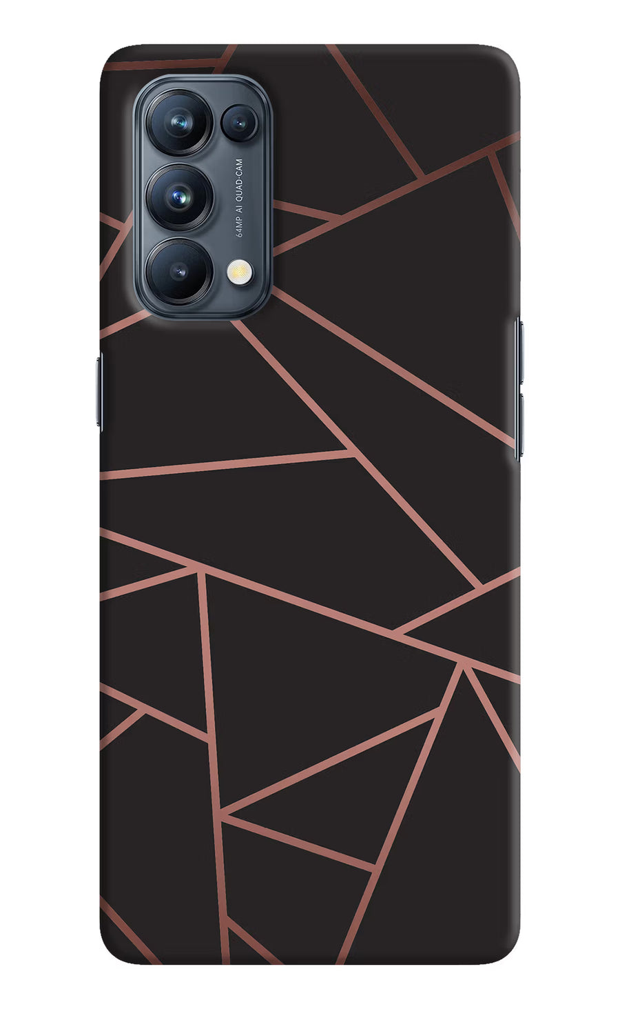 Geometric Pattern Oppo Reno5 Pro 5G Back Cover, Hard case