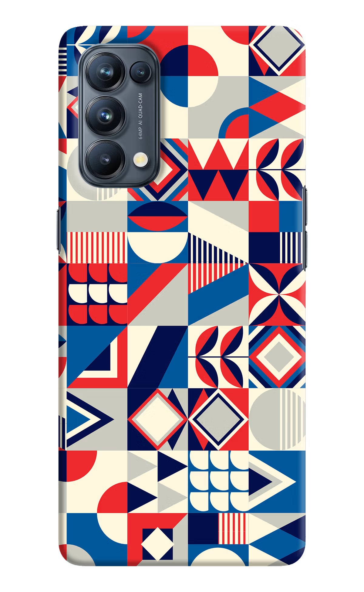 Colorful Pattern Oppo Reno5 Pro 5G Hard Case Back Cover by Casekaro