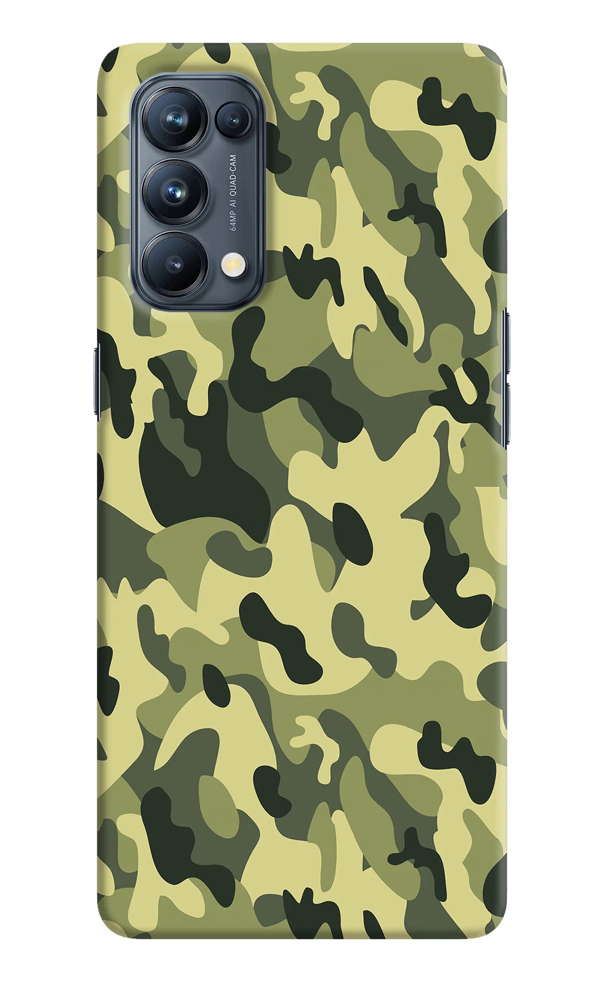 Camouflage Oppo Reno5 Pro 5G Hard Case Back Cover by Casekaro