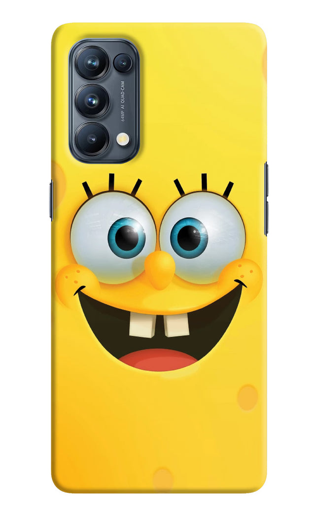 Sponge 1 Oppo Reno5 Pro 5G Hard Case Back Cover by Casekaro