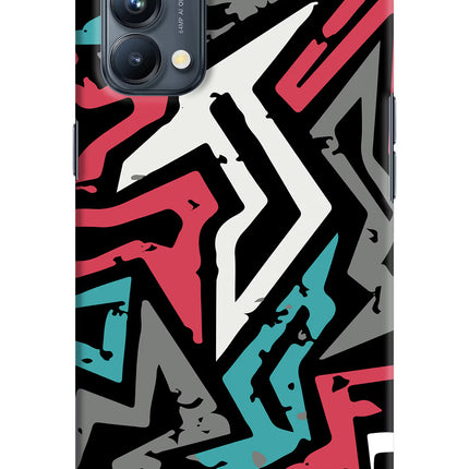 Geometric Graffiti Oppo Reno5 Pro 5G Hard Case Back Cover by Casekaro