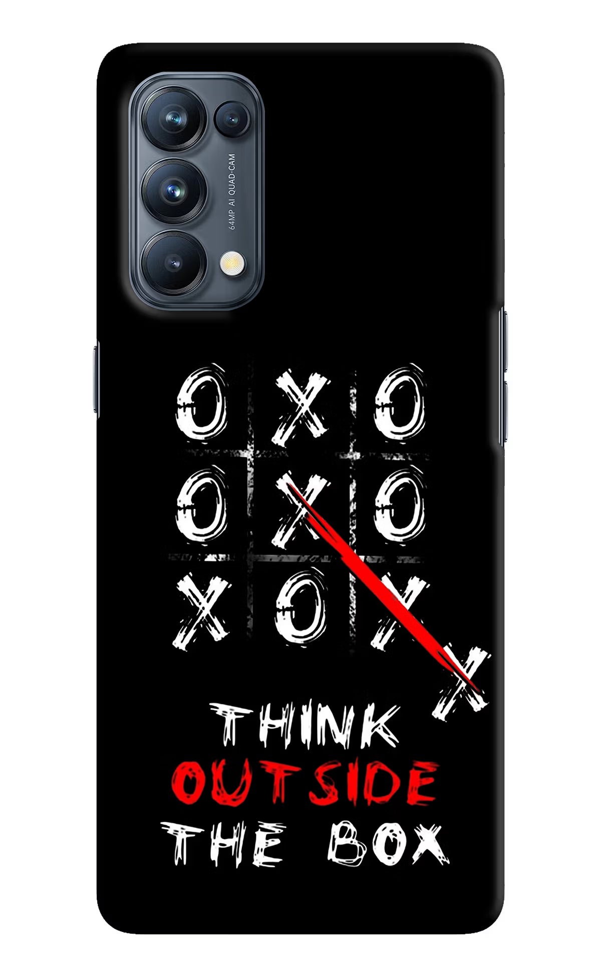 Think out of the BOX Oppo Reno5 Pro 5G Hard Case Back Cover by Casekaro