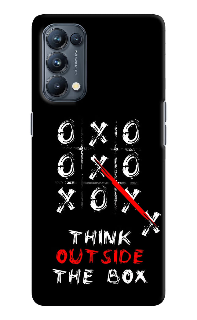 Think out of the BOX Oppo Reno5 Pro 5G Hard Case Back Cover by Casekaro