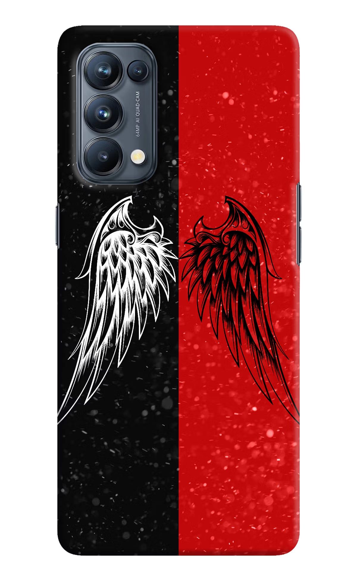 Wings Oppo Reno5 Pro 5G Hard Case Back Cover by Casekaro