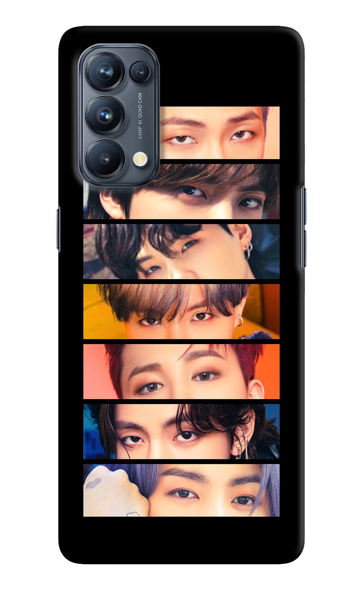 BTS Eyes Oppo Reno5 Pro 5G Hard Case Back Cover by Casekaro