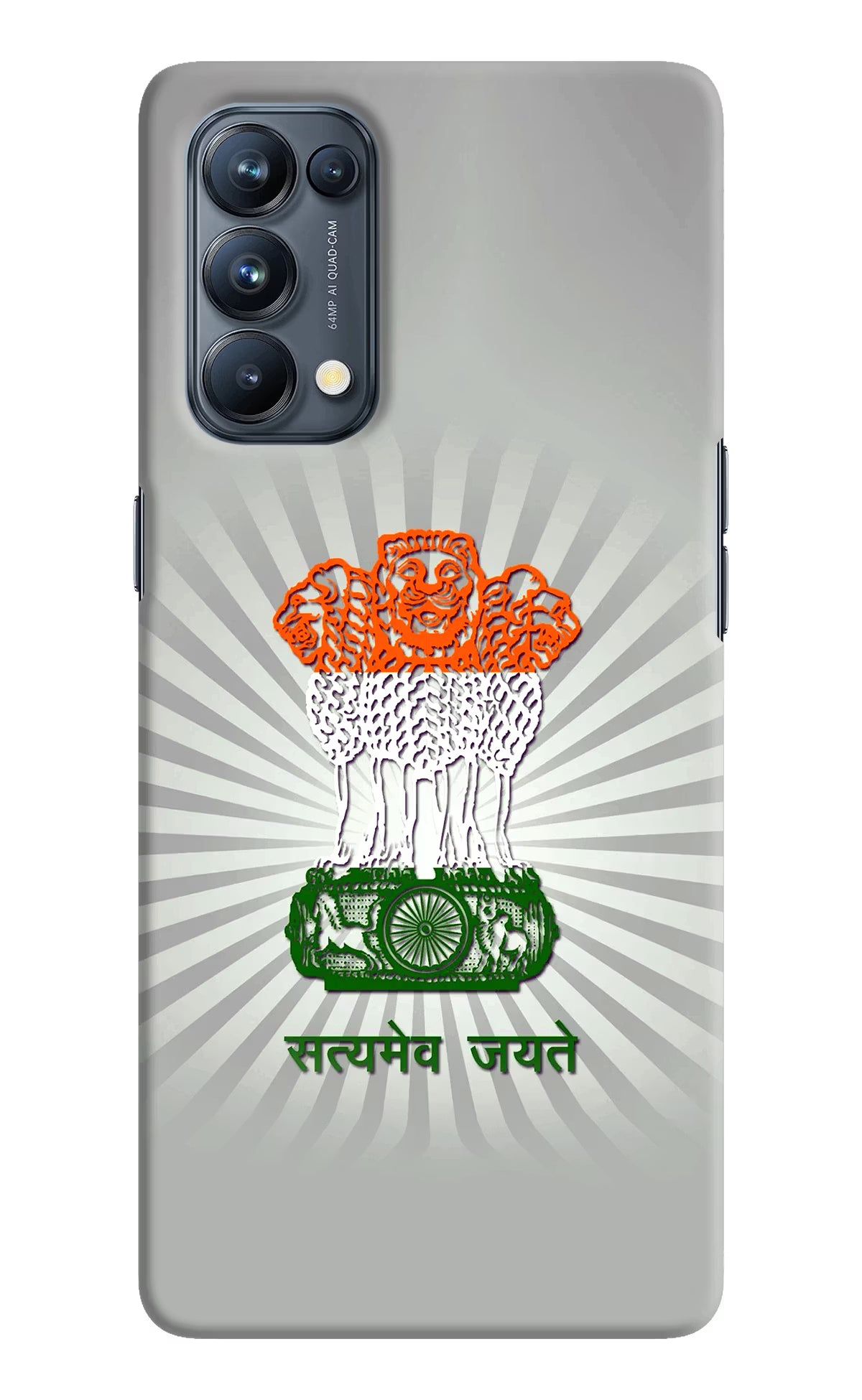 Satyamev Jayate Art Oppo Reno5 Pro 5G Hard Case Back Cover by Casekaro