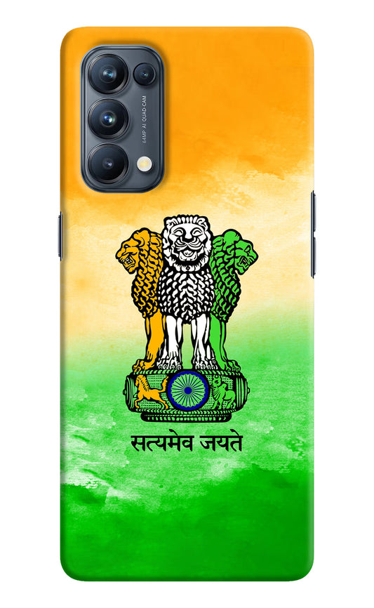 Satyamev Jayate Flag Oppo Reno5 Pro 5G Hard Case Back Cover by Casekaro