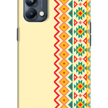 Ethnic Seamless Oppo Reno5 Pro 5G Hard Case Back Cover by Casekaro