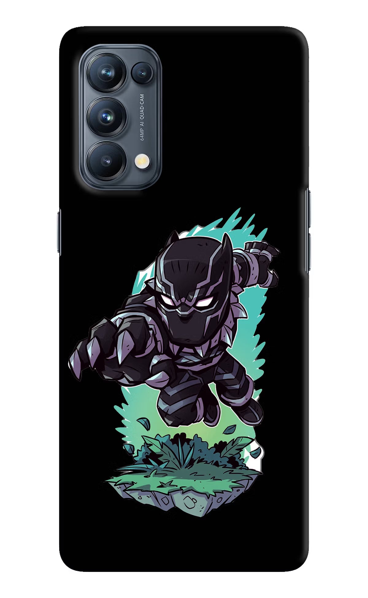 Black Panther Oppo Reno5 Pro 5G Hard Case Back Cover by Casekaro