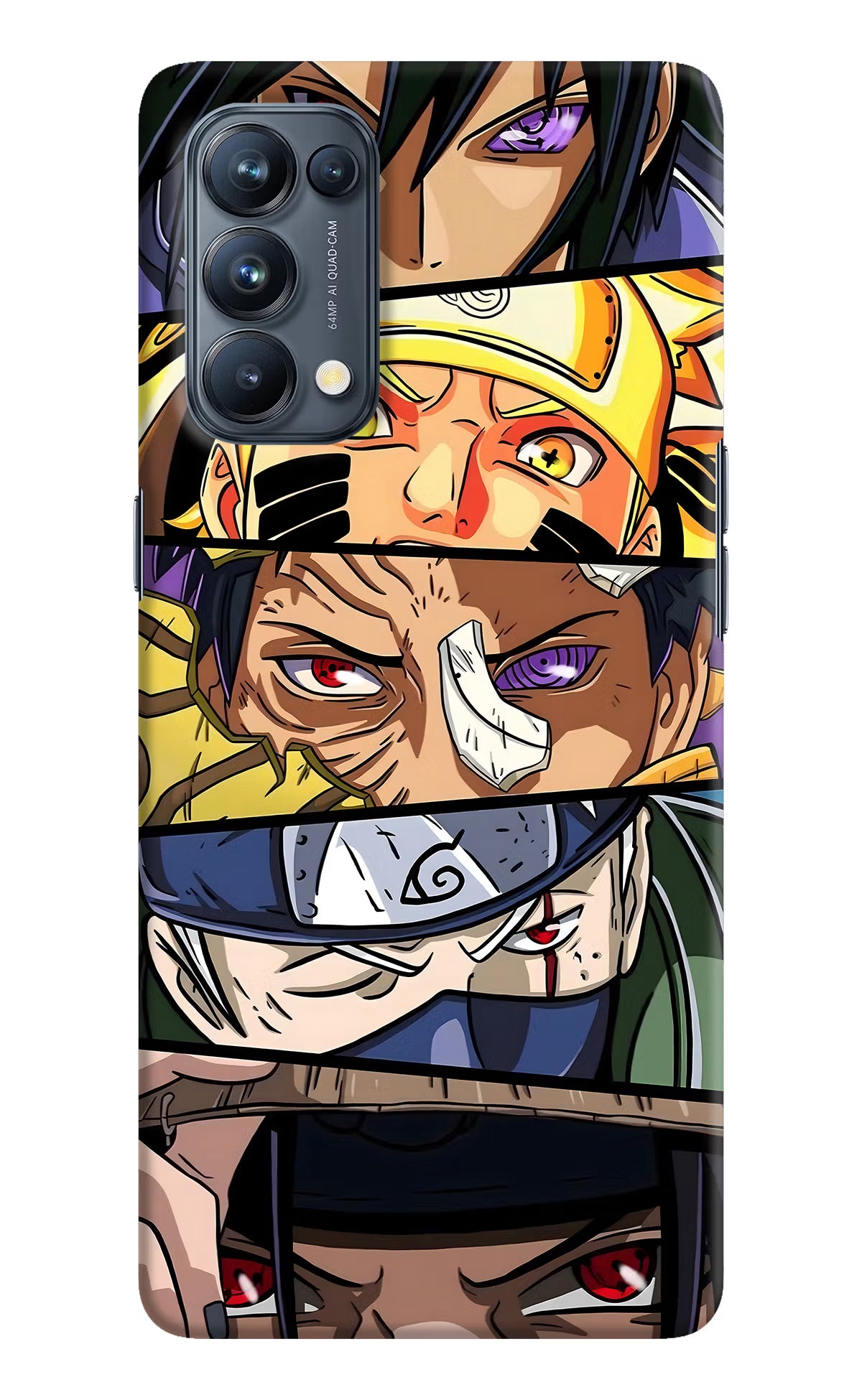 Naruto Character Oppo Reno5 Pro 5G Hard Case Back Cover by Casekaro