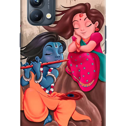 Radhe Krishna Oppo Reno5 Pro 5G Hard Case Back Cover by Casekaro