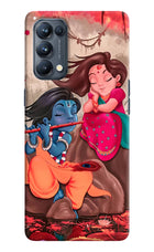 Radhe Krishna Oppo Reno5 Pro 5G Hard Case Back Cover by Casekaro