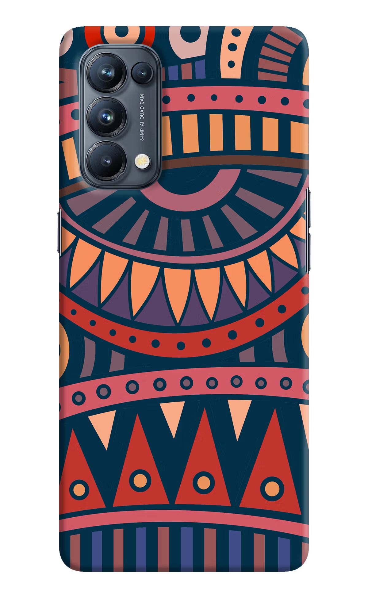 African Culture Design Oppo Reno5 Pro 5G Hard Case Back Cover by Casekaro