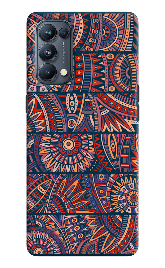 African Culture Design Oppo Reno5 Pro 5G Hard Case Back Cover by Casekaro